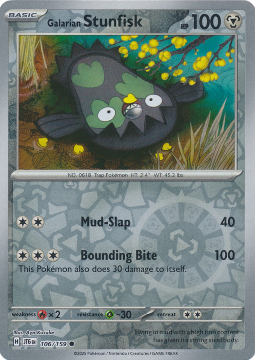Galarian Stunfisk : JOURNEY TOGETHER (Reverse holo) - 106/159