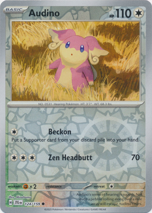 Audino : JOURNEY TOGETHER (Reverse holo) - 124/159