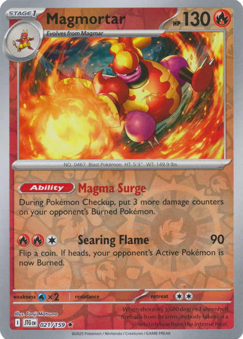 Magmortar : JOURNEY TOGETHER (Reverse holo) - 021/159