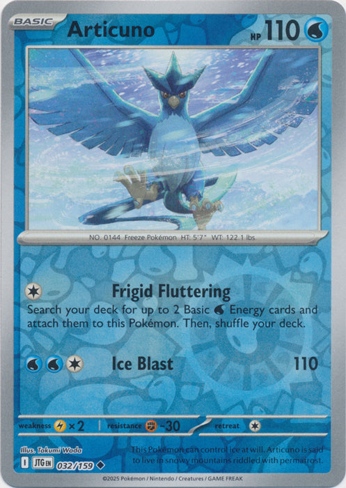 Articuno : JOURNEY TOGETHER (Reverse holo) - 032/159
