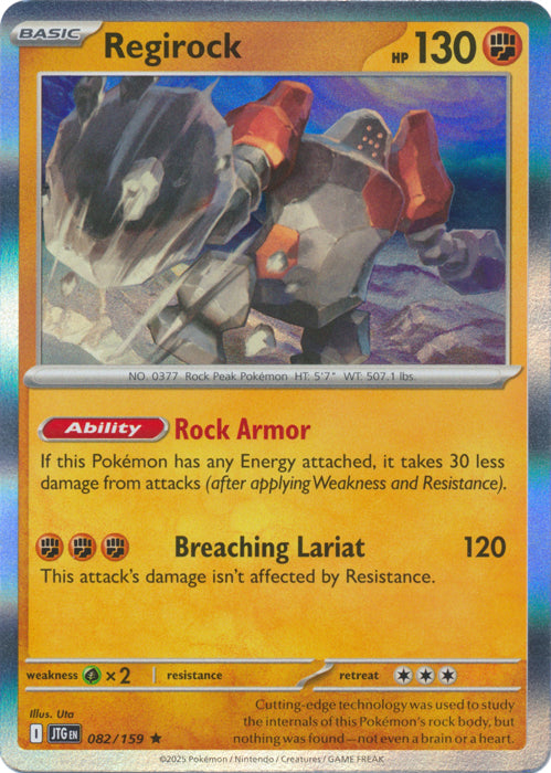 Regirock : JOURNEY TOGETHER (Holo) - 082/159