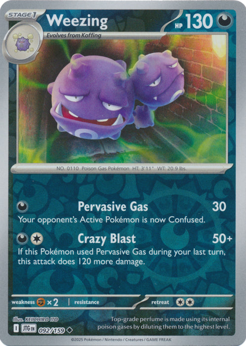 Weezing : JOURNEY TOGETHER (Reverse holo) - 092/159