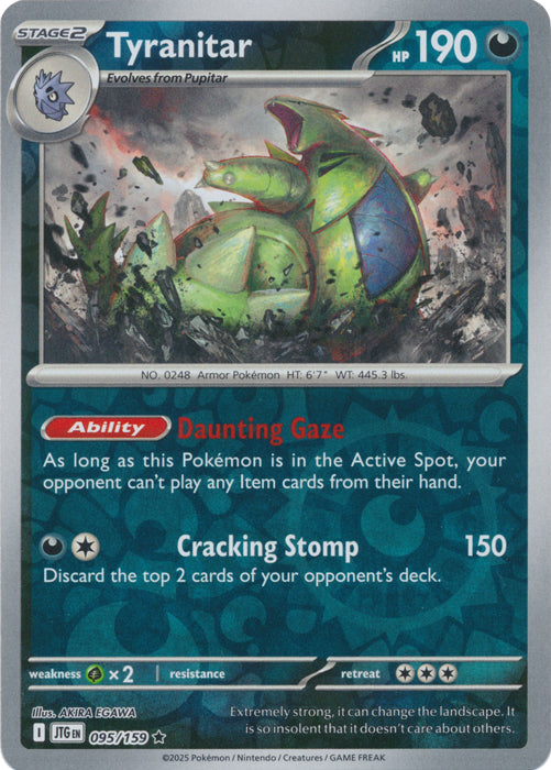 Tyranitar : JOURNEY TOGETHER (Reverse holo) - 095/159