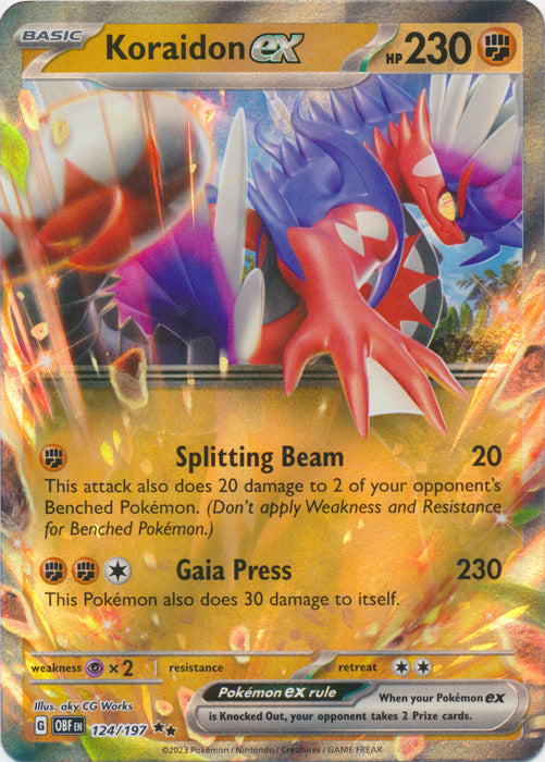 Koraidon ex : OBSIDIAN FLAMES - 124/197