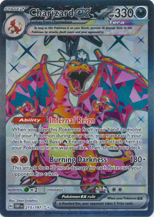 Charizard ex : OBSIDIAN FLAMES - 215/197