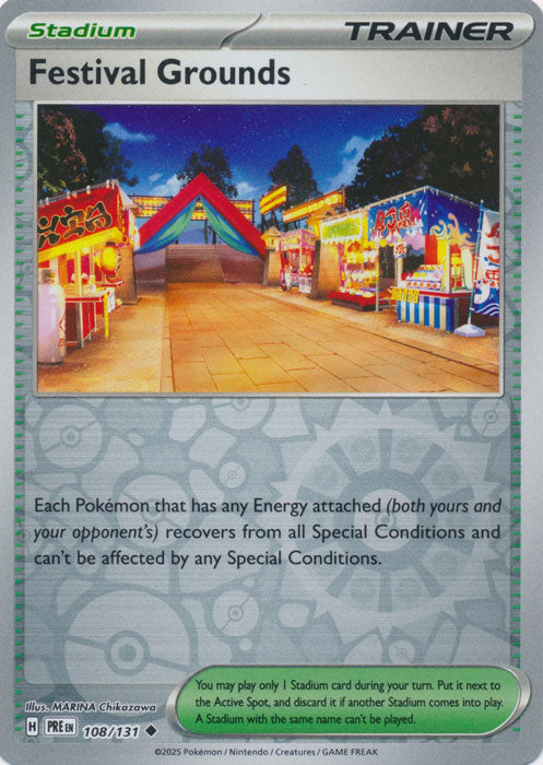 Festival Grounds : PRISMATIC EVOLUTIONS (Reverse holo) - 108/131