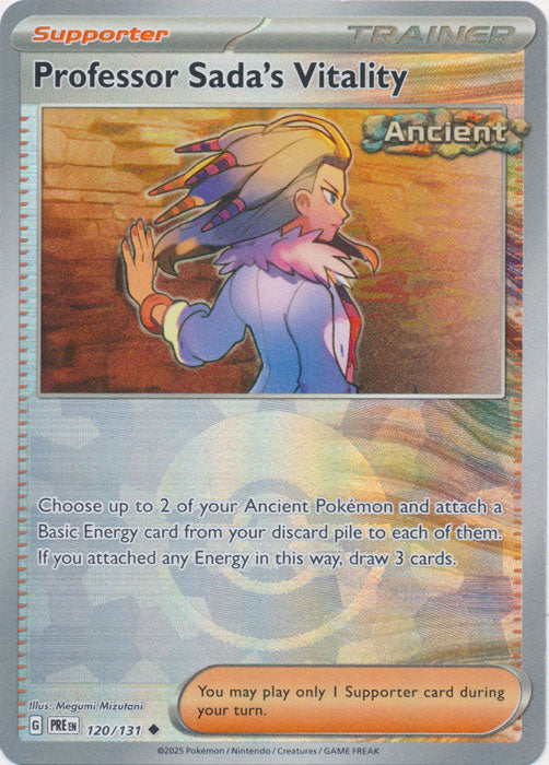 Professor Sada's Vitality : PRISMATIC EVOLUTIONS (Pokeball Reverse holo) - 120/131