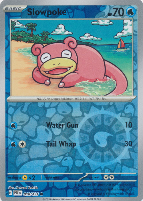 Slowpoke : PRISMATIC EVOLUTIONS (Reverse holo) - 018/131