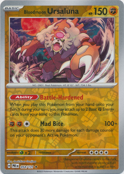 Bloodmoon Ursaluna : PRISMATIC EVOLUTIONS (Reverse holo) - 054/131