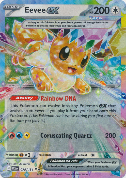Eevee ex : PRISMATIC EVOLUTIONS - 075/131