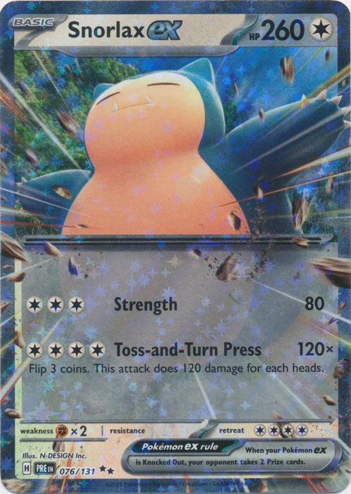 Snorlax ex : PRISMATIC EVOLUTIONS - 076/131