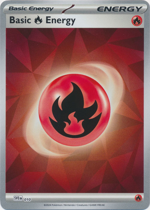 Basic Fire Energy : PRISMATIC EVOLUTIONS (Reverse holo) - SVE010