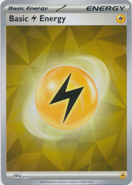 Basic Lightning Energy : PRISMATIC EVOLUTIONS (Reverse holo) - SVE012