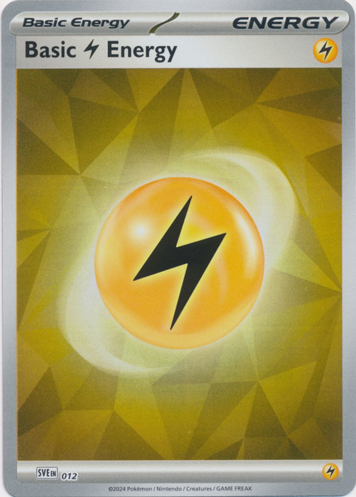 Basic Lightning Energy : PRISMATIC EVOLUTIONS (Reverse holo) - SVE012