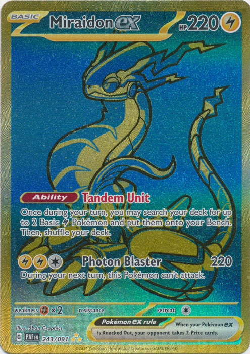 Miraidon ex : PALDEAN FATES - 243/091