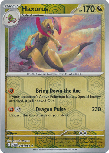 Haxorus : SHROUDED FABLE (Reverse holo) - 046/064
