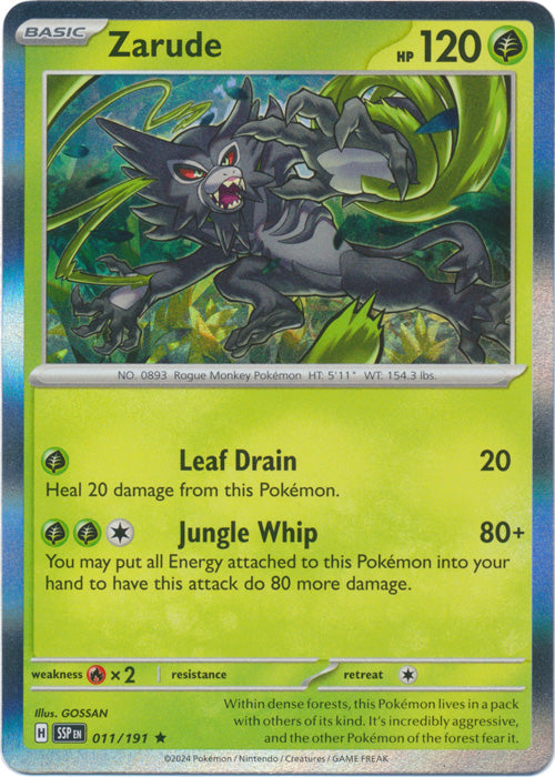 Zarude : SURGING SPARKS (Holo) - 011/191