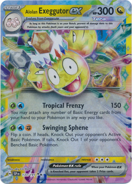Alolan Exeggutor ex : SURGING SPARKS - 133/191