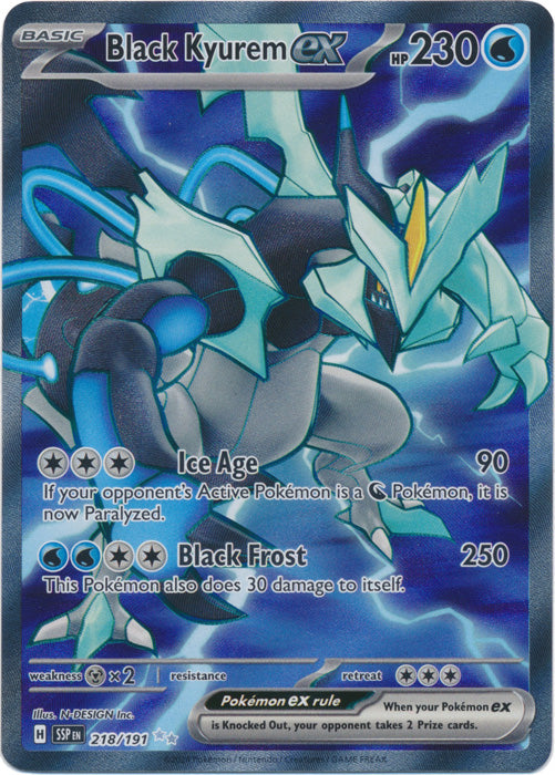 Black Kyurem ex : SURGING SPARKS - 218/191