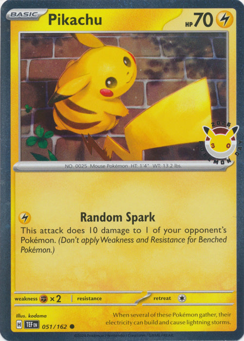 Pikachu : POKEMON DAY 2026 PROMO (Holo) (Stamped) - 051/162