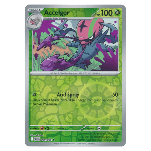 Accelgor : WHITE FLARE (Reverse holo) - 009/086