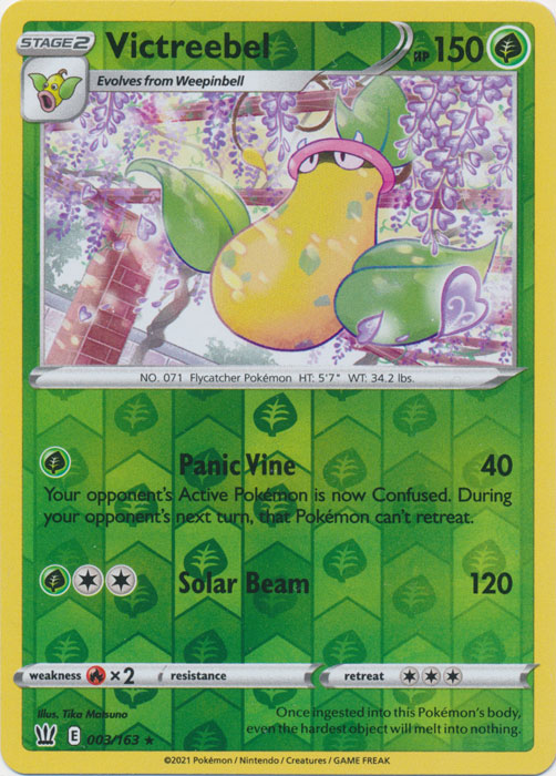 Victreebel : BATTLE STYLES (Reverse holo) - 003/163