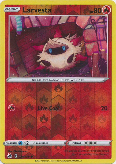 Larvesta : CROWN ZENITH (Reverse holo) - 024/159