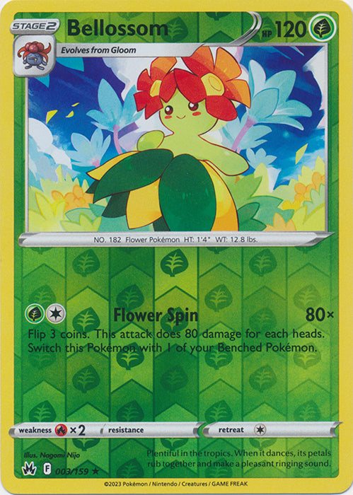 Bellossom : CROWN ZENITH (Reverse holo) - 003/159