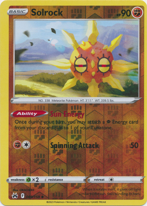 Solrock : CROWN ZENITH (Reverse holo) - 069/159