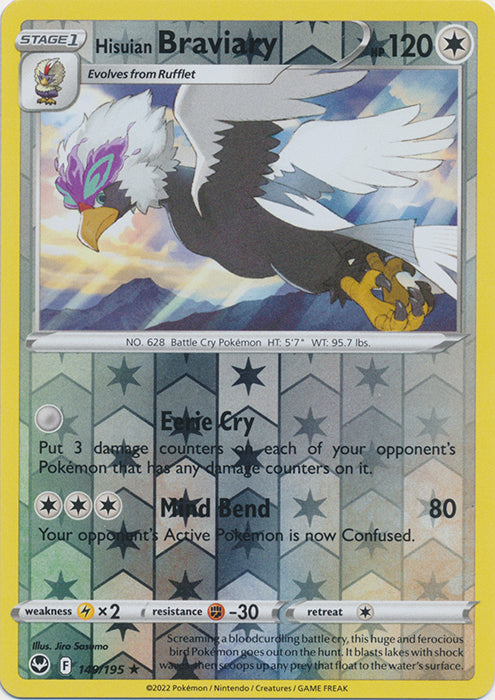 Hisuian Braviary : SILVER TEMPEST (Reverse holo) - 149/195