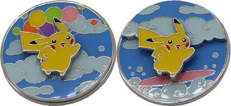 Flying & Surfing Pikachu Pin Badge
