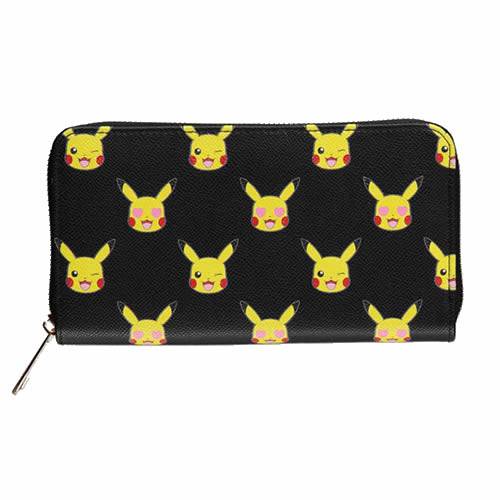 Pokemon : Pikachu All Over Print Zip Around Wallet