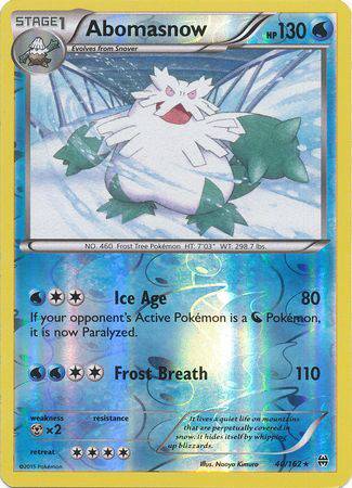 Abomasnow : BREAKTHROUGH (Reverse holo) - 40/162