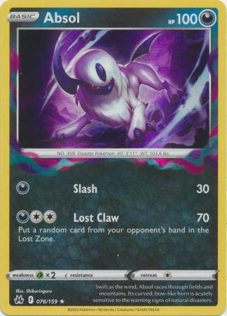 Absol : CROWN ZENITH (Holo) - 076/159