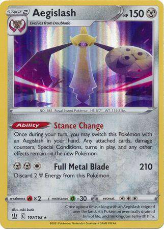 Aegislash : BATTLE STYLES (Holo) - 107/163 - Lockett Labs UK
