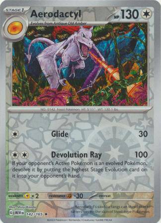 Aerodactyl : 151 (Reverse holo) - 142/165