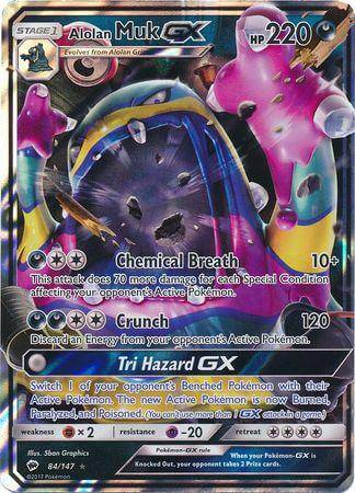 Alolan Muk GX : BURNING SHADOWS - 84/147 - Lockett Labs UK