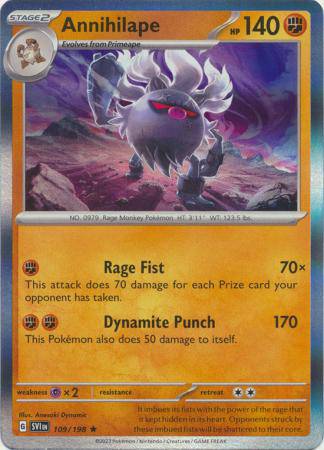 Annihilape : SCARLET & VIOLET BASE (Holo) - 109/198