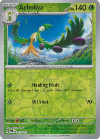 Arboliva : OBSIDIAN FLAMES (Reverse holo) - 021/197