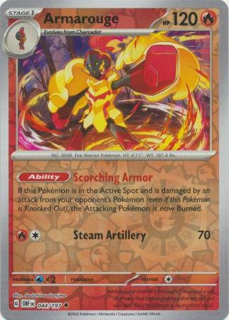 Armarouge : OBSIDIAN FLAMES (Reverse holo) - 044/197
