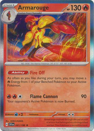 Armarouge : SCARLET & VIOLET BASE (Holo) - 041/198