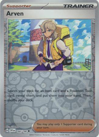 Arven : SCARLET & VIOLET BASE (Reverse holo) - 166/198