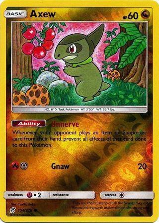 Axew : UNIFIED MINDS (Reverse holo) - 154/236