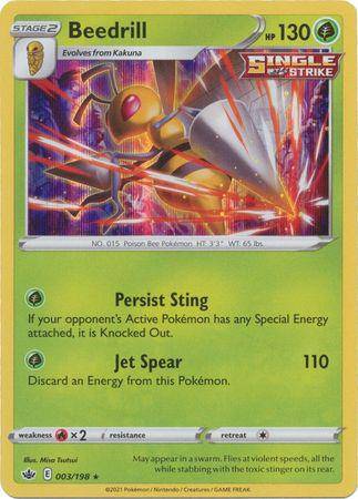 Beedrill : CHILLING REIGN (Holo) - 003/198 - Lockett Labs UK