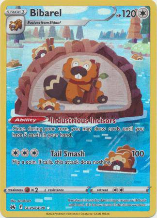 Bibarel : CROWN ZENITH - GG25/GG70