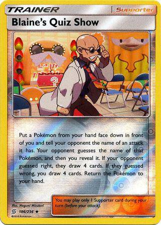 Blaine's Quiz Show : UNIFIED MINDS (Reverse holo) - 186/236
