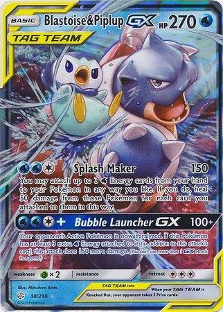 Blastoise & Piplup GX : COSMIC ECLIPSE - 38/236