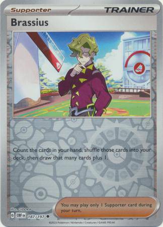 Brassius : OBSIDIAN FLAMES (Reverse holo) - 187/197