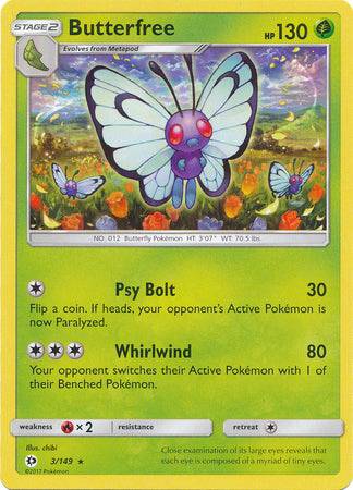 Butterfree : SUN & MOON BASE - 3/149