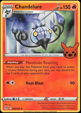 Chandelure : TRICK OR TRADE 2023 (Holo) - 026/196